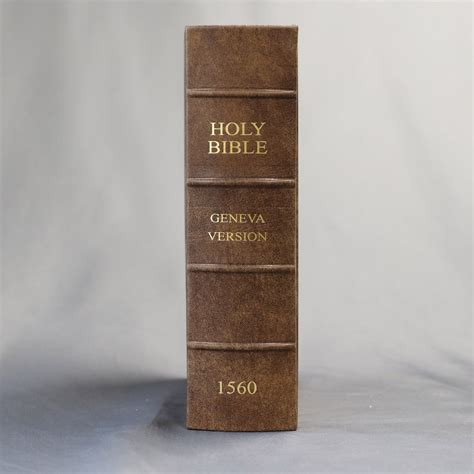 Geneva Bible - 1560 Facsimile Yuma Cherrywood Distressed Leather ...