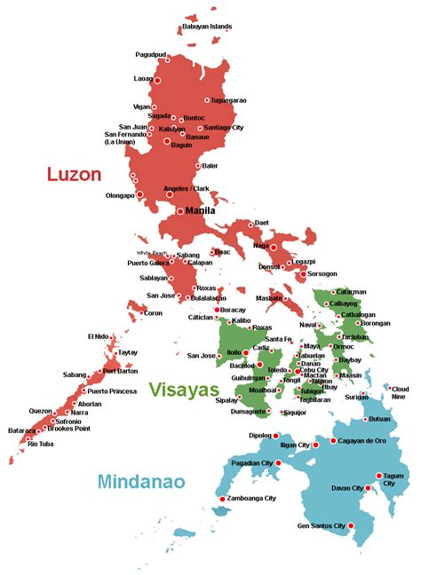 Philippine Map Luzon Visayas Mindanao - Brandi Tabbatha