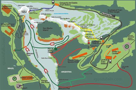 Iguazu Falls Map