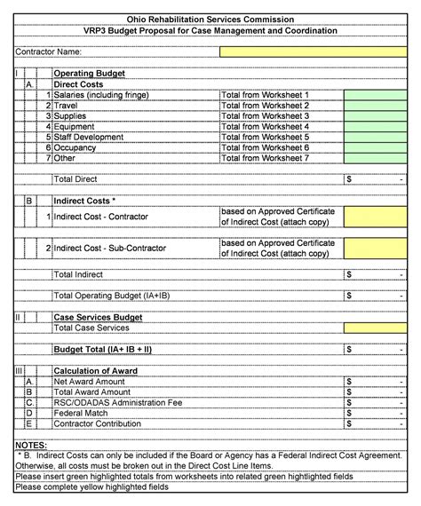 Project Budget Proposal Template | Proposal templates, Word template ...