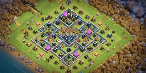 2022 Town Hall 13 Base layout with layout copy link - Base of Clans