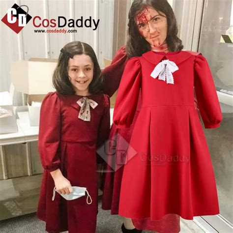 2022 Kids Orphan First Kill Red Dress Esther Albright Dress Cosplay ...