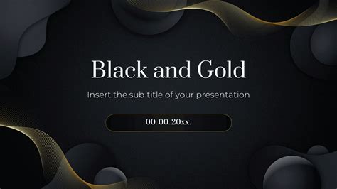 Black and Gold Free Google Slides Theme PowerPoint Template