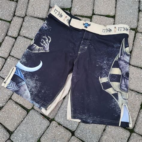 Ancient Egyptian Raven Fightwear Shorts - Gem