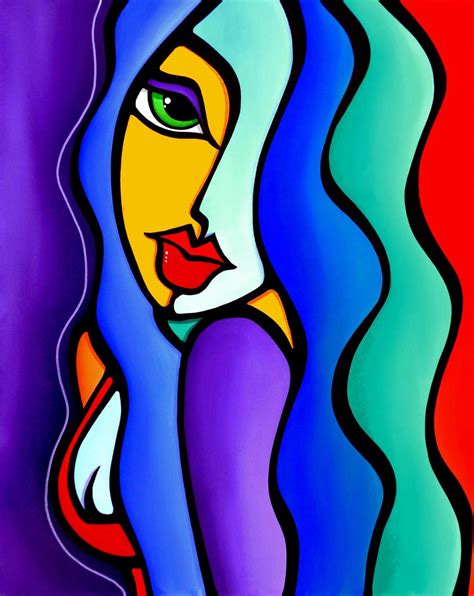 Abstract Painting Modern Pop Art Original Large Woman Canvas Print by ...