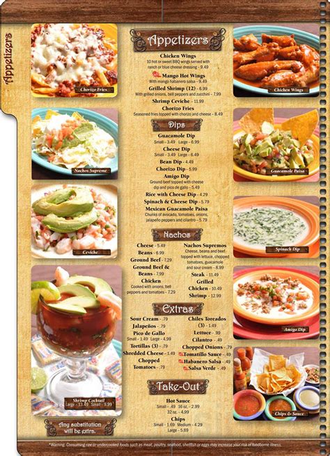 La Hacienda Mexican Restaurant menus in Greensboro, North Carolina ...