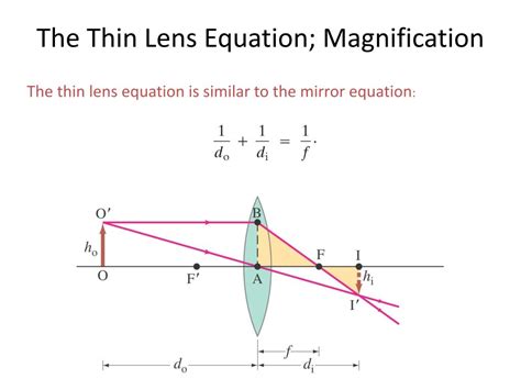 Thin Lens Equation Solver - Tessshebaylo