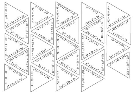 Tarsia Puzzle - Collecting Like Terms | Teaching Resources