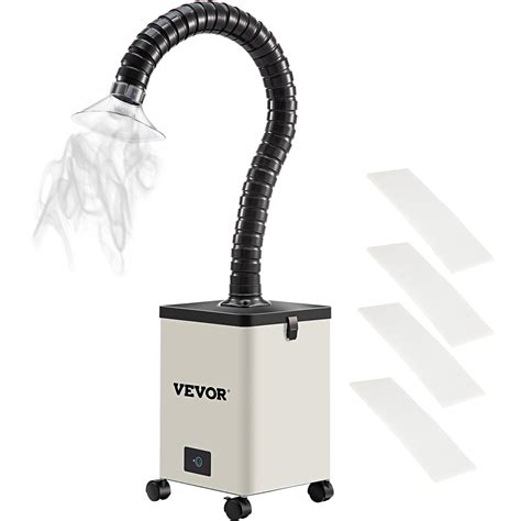 VEVOR Solder Fume Extractor, 80W 106 CFM Smoke Absorber, 3-Stage ...