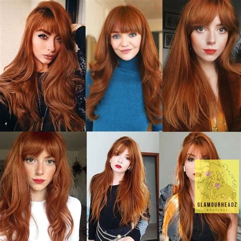 Red Wig With Bangs - Etsy