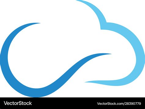 Cloud logo Royalty Free Vector Image - VectorStock