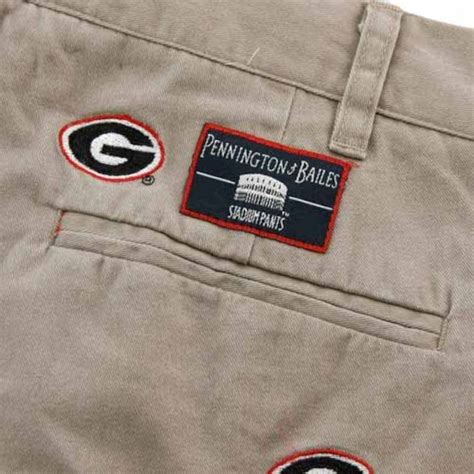 Pennington & Bailes Georgia Bulldogs Khaki Stadium Pants | University ...