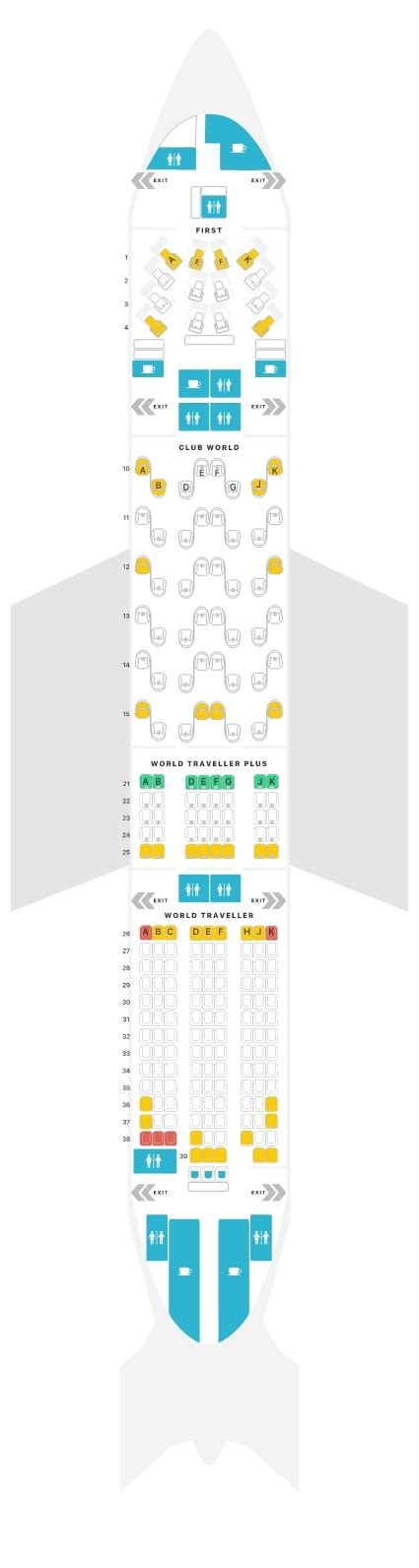 British Airways Boeing 777 300er Seat Map | Elcho Table