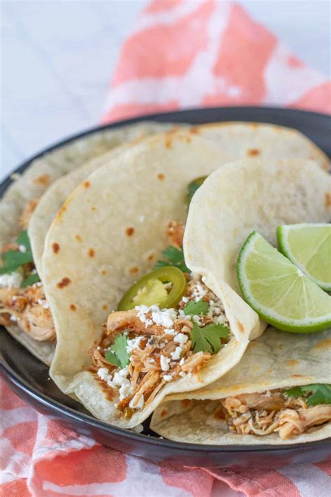 Slow Cooker Chicken Tacos - stetted