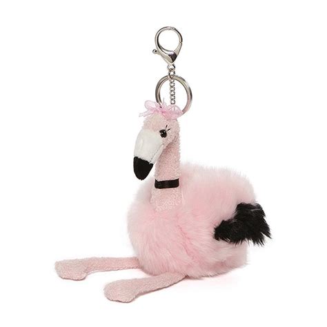 GUND Flamingo Plush Keychain | Buy online at The Nile