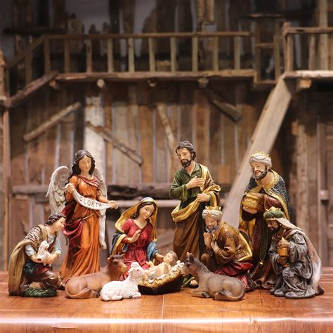 Nativity Set Nativity Scene Holidays Décor Christmas Stable Birthday ...