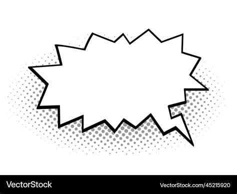 Speech bubble comic book style Royalty Free Vector Image