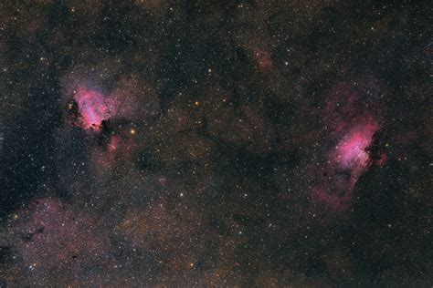 M16 Eagle nebula and M17 Omega nebula | DSLR Astrophotography