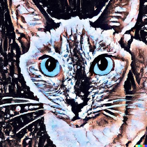 Blue Eyed Cat Digital Art by AI X Art - Fine Art America