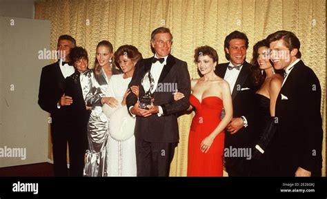 Charlton Heston And Cast Of The Colbys at the 1986 People's Choice ...