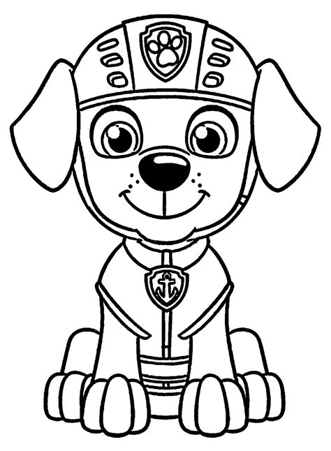 Zuma Paw Patrol Coloring Pages Printable for Free Download