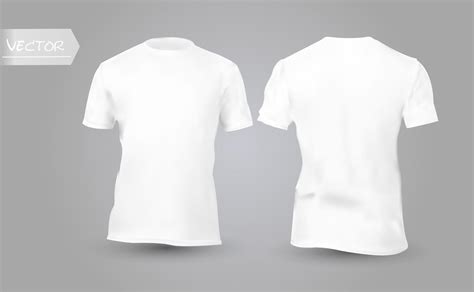 Shirt mock up set. T-shirt template. White version, front design ...