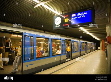 U Bahn underground train Munich Germany Stock Photo - Alamy