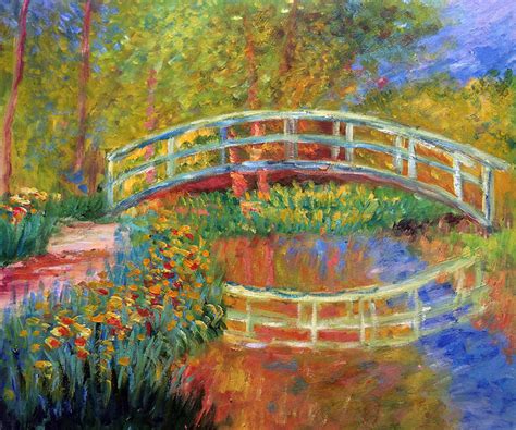 Monet - The Japanese Bridge (The Bridge In Monet'S Garden - Yellow ...