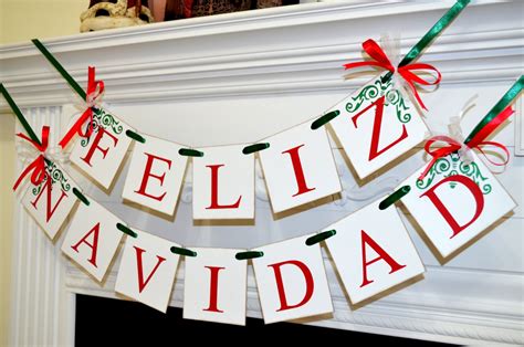 Feliz Navidad Banner Christmas Banner Spanish Christmas