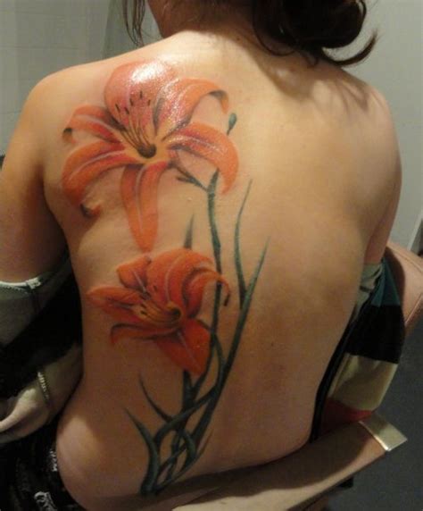 full color tiger lily tattoo... | Tattoos | Pinterest | Tiger Lily ...