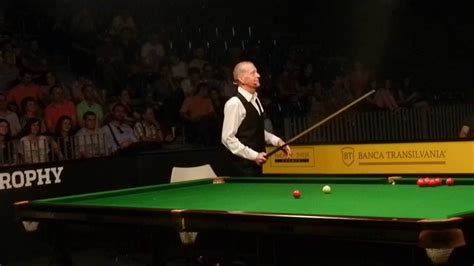 Steve Davis trick-shots @ Snooker Titans Trophy Cluj 2016 - YouTube