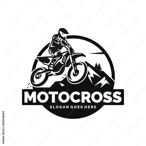 Motocross logo design vector Stock Vector | Adobe Stock