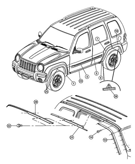 08 Jeep liberty body parts