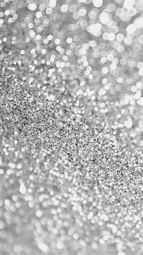 Silver Glitter Background Wallpaper