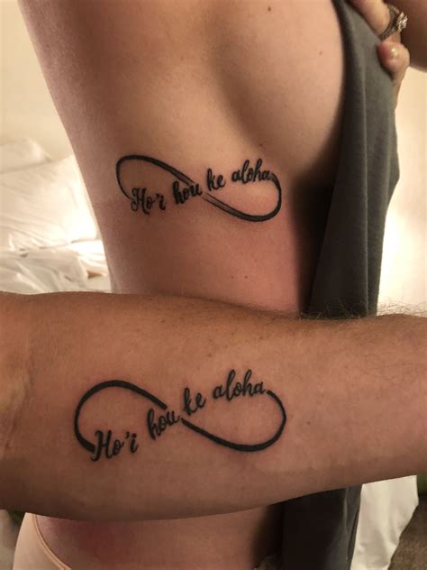 Couples tattoos - Hawaiian Infinity “falling in love all over again ...