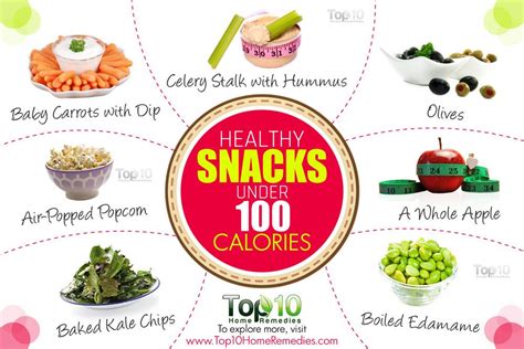 10 Healthy Snacks Under 100 Calories | Top 10 Home Remedies