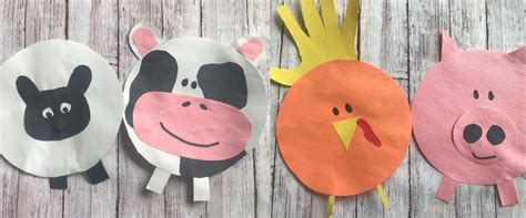 4 Fun Paper Farm Animal Crafts for Kids