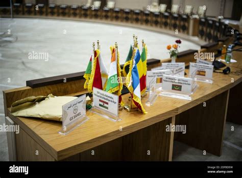 Illustration representing the flags of the G5 Sahel countries at Palais ...