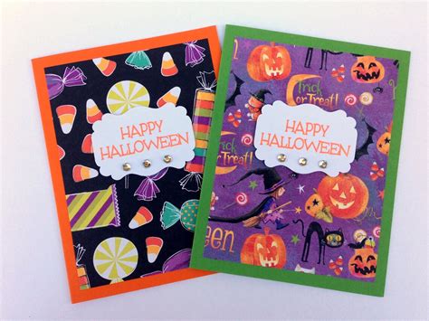 Halloween Cards for Kids Happy Halloween Cards Handmade Witch Pumpkin ...