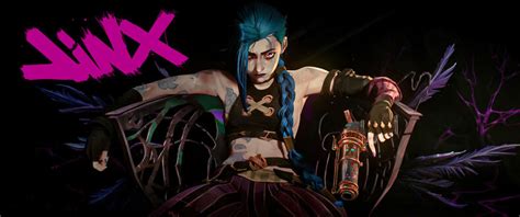 Обои на рабочий стол Jinx / Джинкс, персонаж из видеоигры League of ...