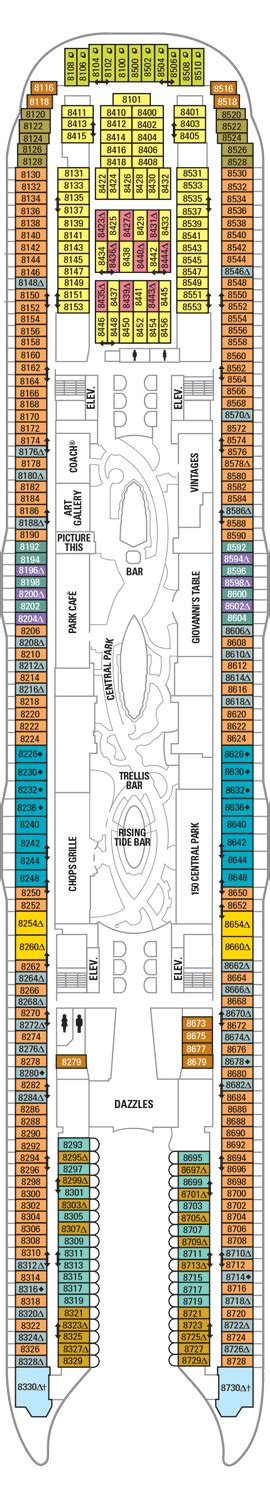 Deck 8 - Oasis of the Seas Deck Plans | Royal Caribbean Blog