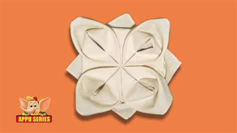 How to fold a Rose Napkin - YouTube