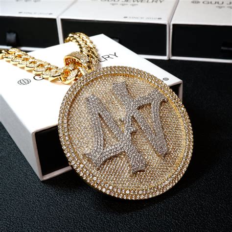 Iced Out Gold-Plated 3D Big 44 Disc BlingBling Necklace – The GUU Shop