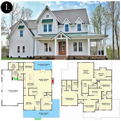 10 Modern Farmhouse Floor Plans I Love - Rooms For Rent blog