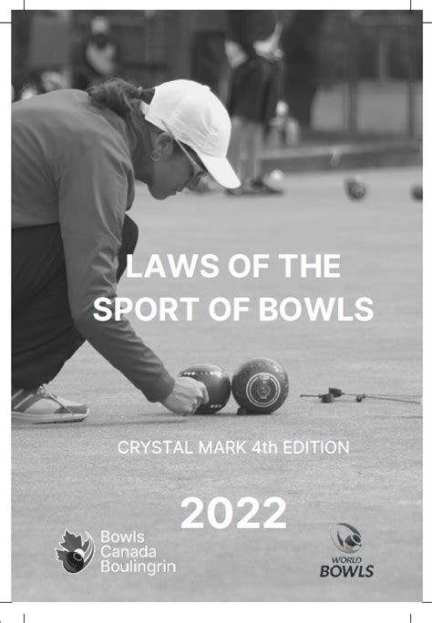 Laws of the Sport of Bowls – Bowls Canada Boulingrin