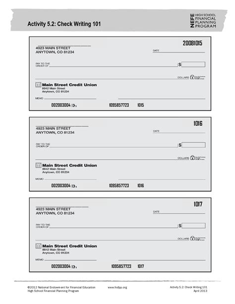 Downloadable Printable Fillable Blank Check Template