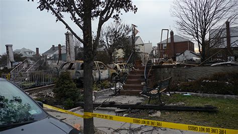 Fire-Ruined Homes in Belle Harbor – Beach 129th Street – Hurricane ...