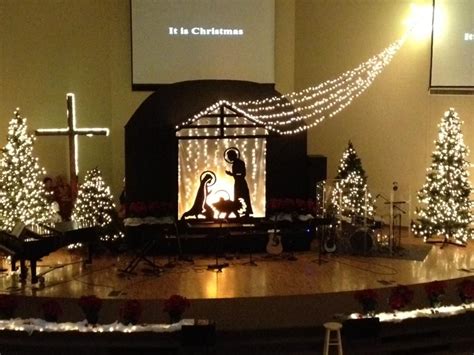 Bright Like a Diamond | Christmas church, Church christmas decorations ...