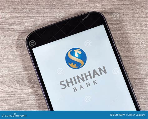 Smartphone Displaying Logo of Shinhan Bank, a Bank Headquartered in ...