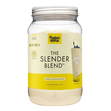 Buy Protein World The Slender Blend Vanilla 1kg Online at Chemist ...